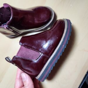 Zara Kids Burgundy Boots